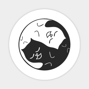 TAO PURR-MEOW (Cat's Yin-Yang) B Magnet